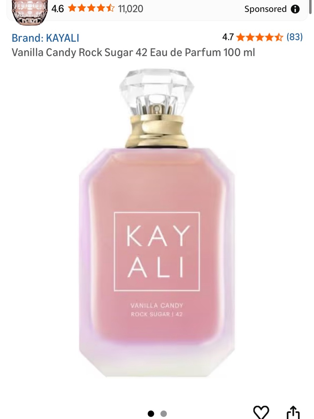 Kayali Vanilla Candy Rock Sugar 42 Eau de Parfum – Soft Pink